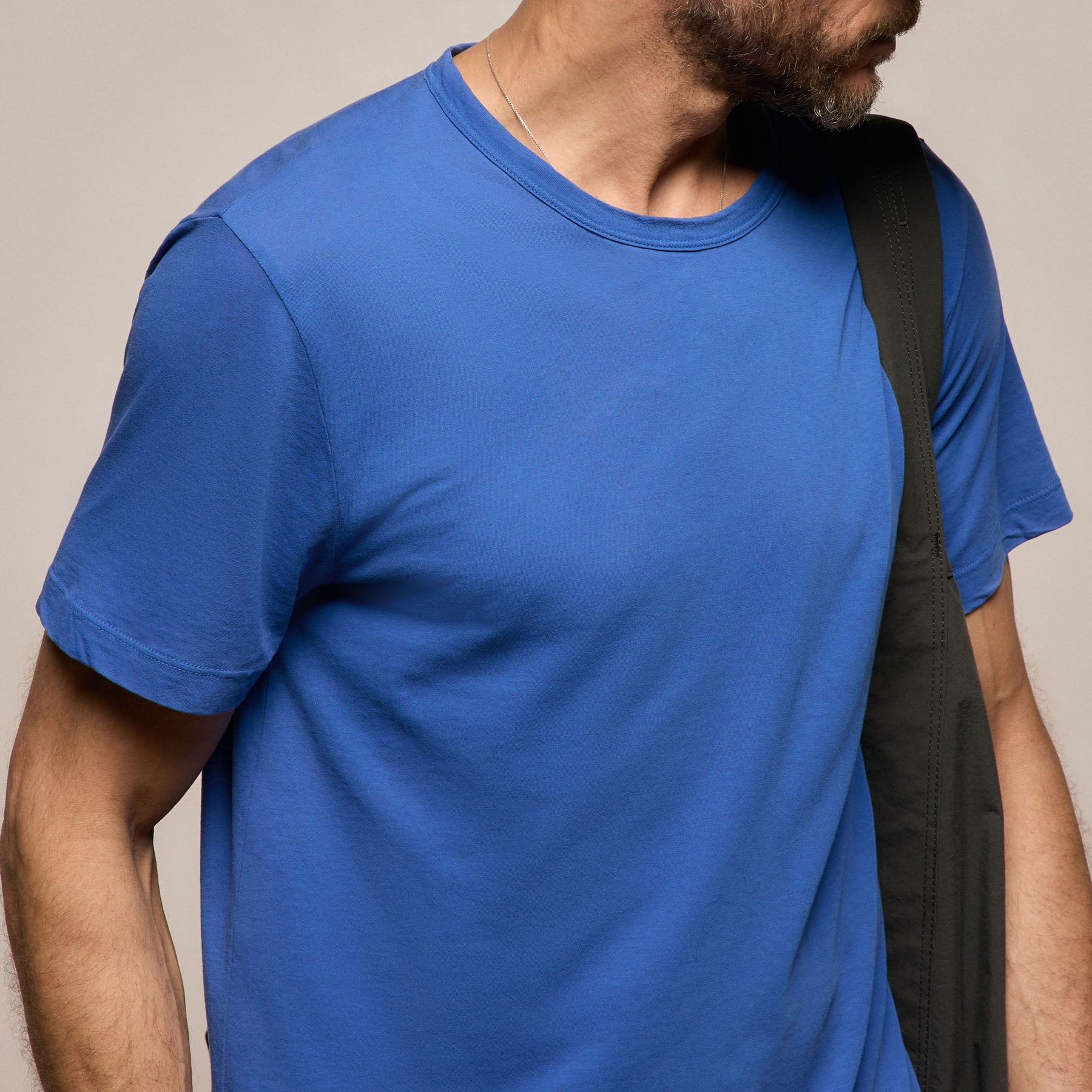 Clear Jersey Crew In Baltic Blue | James Perse Los Angeles