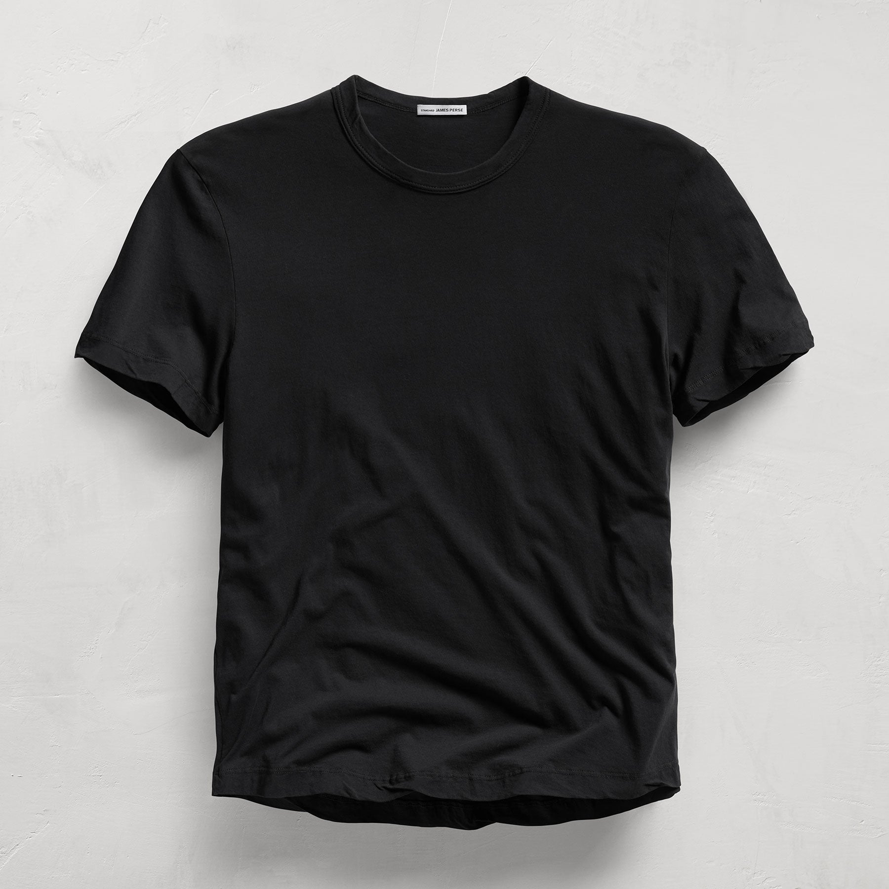 Clear Jersey Crew - Black | James Perse Los Angeles