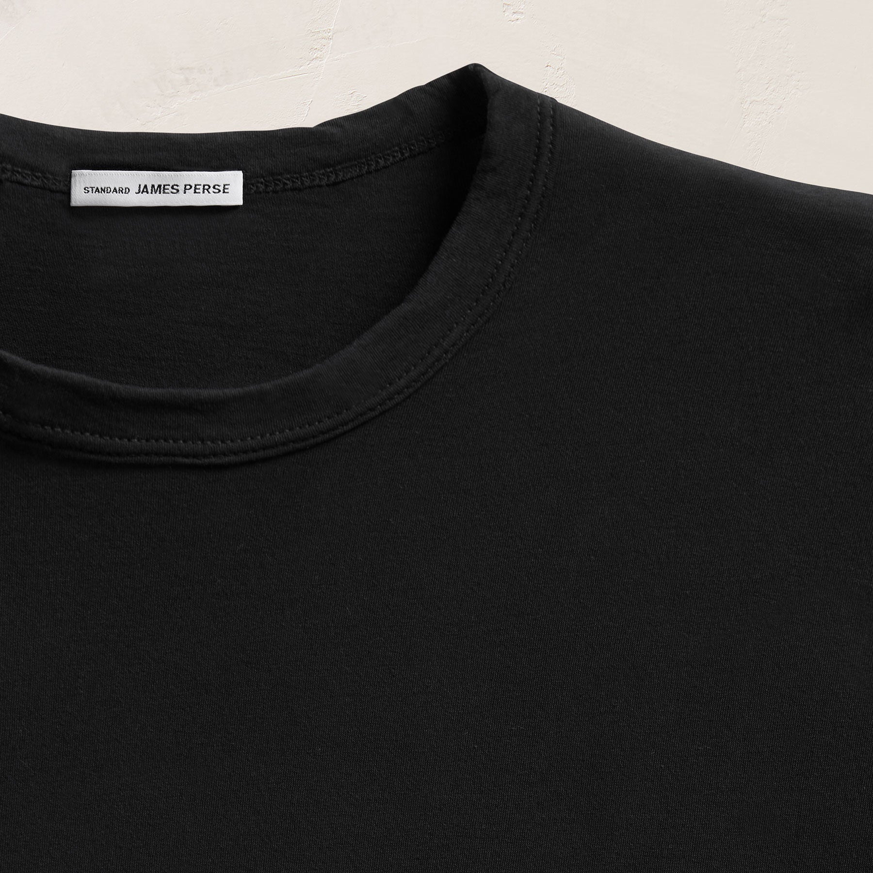 Clear Jersey Crew - Black | James Perse Los Angeles