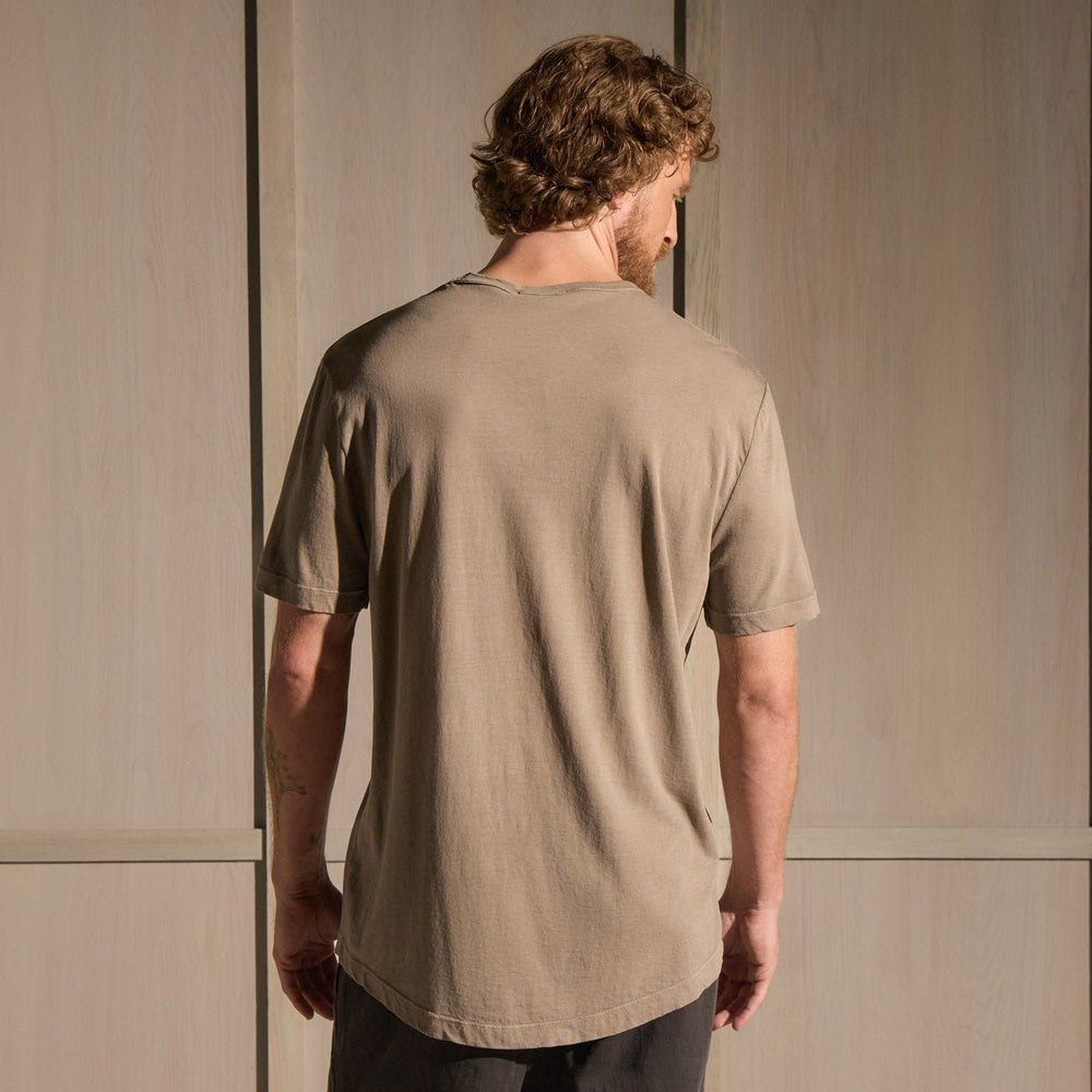 Clear Jersey Crew in Coyote Pigment | James Perse Los Angeles
