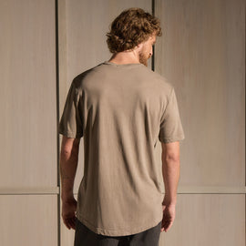Clear Jersey Crew in Coyote Pigment | James Perse Los Angeles