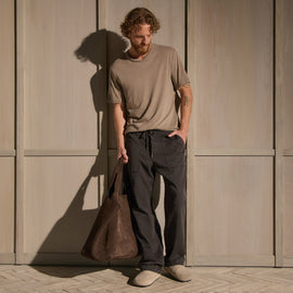 Clear Jersey Crew in Coyote Pigment | James Perse Los Angeles