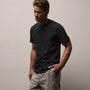 Clear Jersey Crew in Carbon Pigment | James Perse Los Angeles