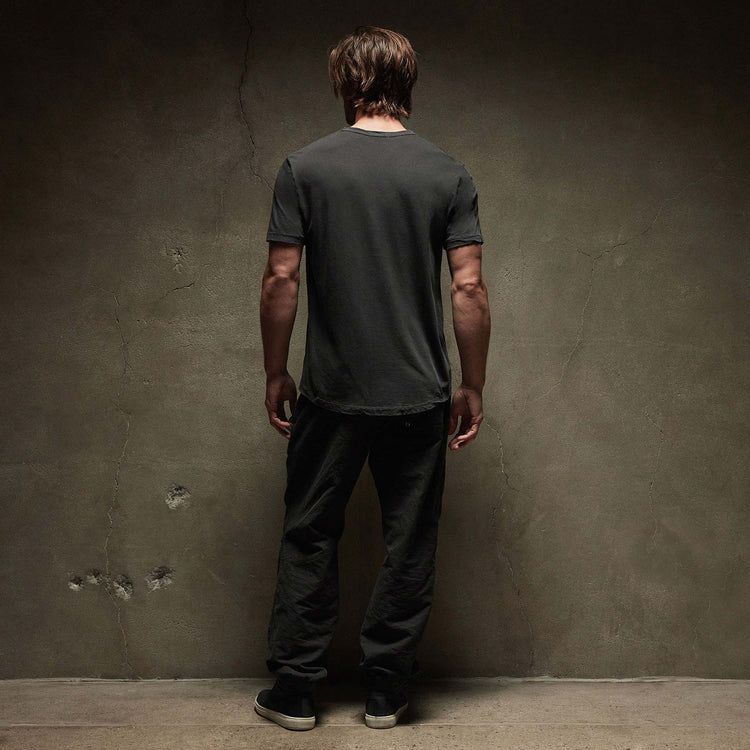 Clear Jersey Crew in Carbon Pigment | James Perse Los Angeles