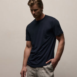 Clear Jersey Crew in Deep | James Perse Los Angeles