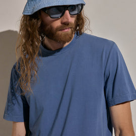 Clear Jersey Crew in Danube Pigment | James Perse Los Angeles