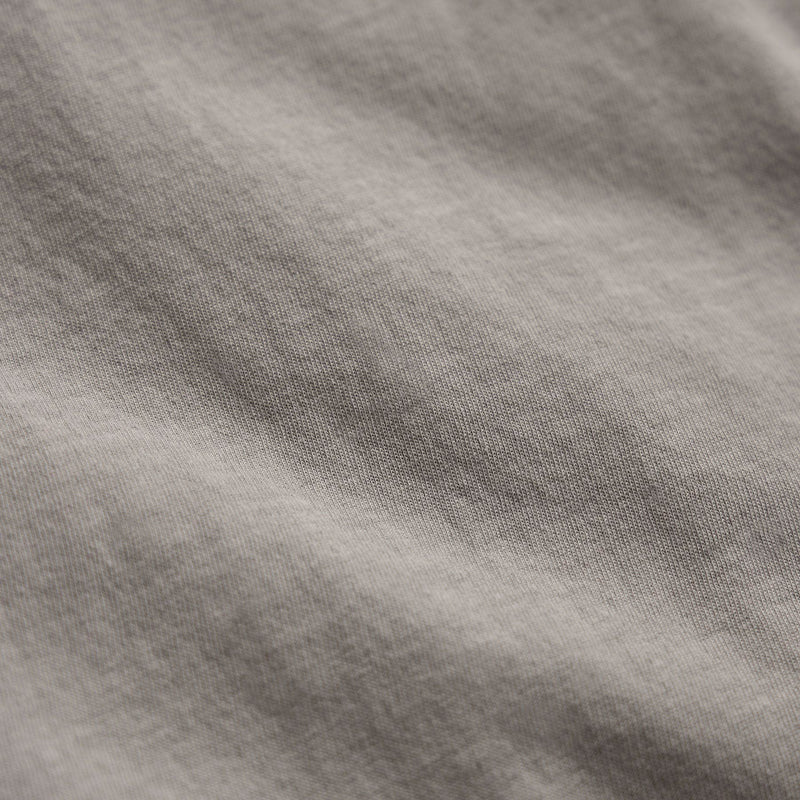Clear Jersey Crew in Fog Pigment | James Perse Los Angeles