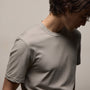 Clear Jersey Crew in Fog Pigment | James Perse Los Angeles