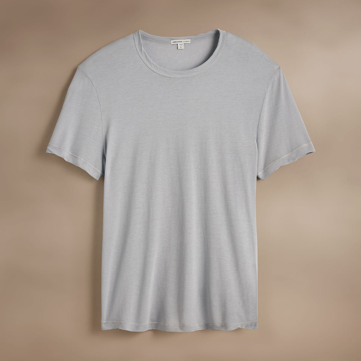 Clear Jersey Crew  in Grey Glacier Pigment | James Perse Los Angeles