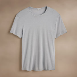 Clear Jersey Crew  in Grey Glacier Pigment | James Perse Los Angeles