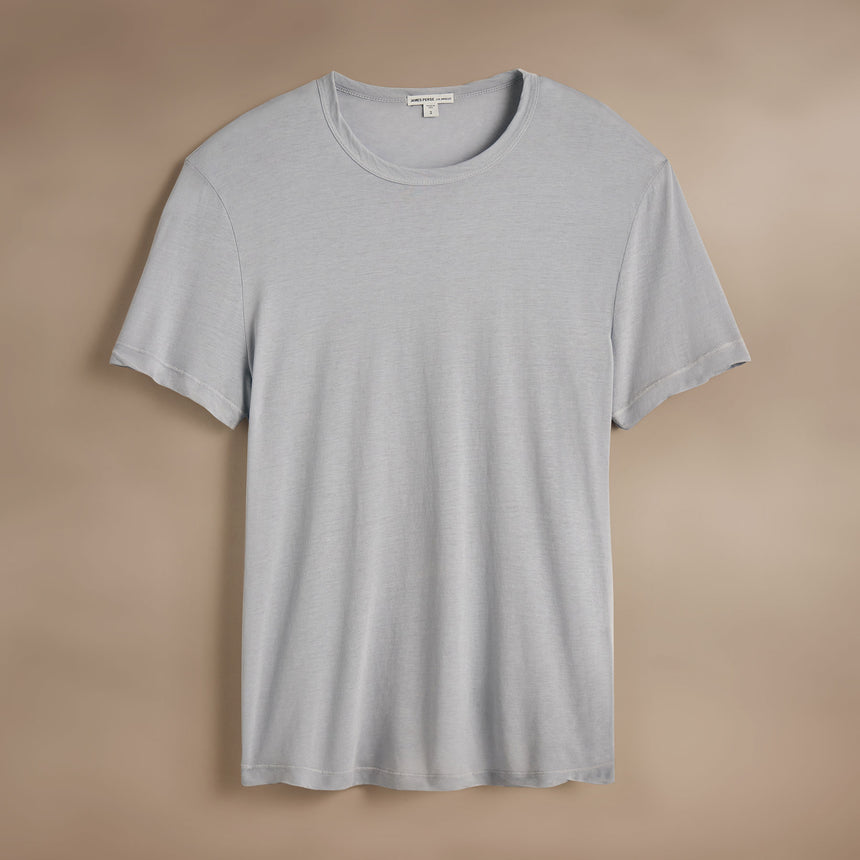 Clear Jersey Crew  in Grey Glacier Pigment | James Perse Los Angeles