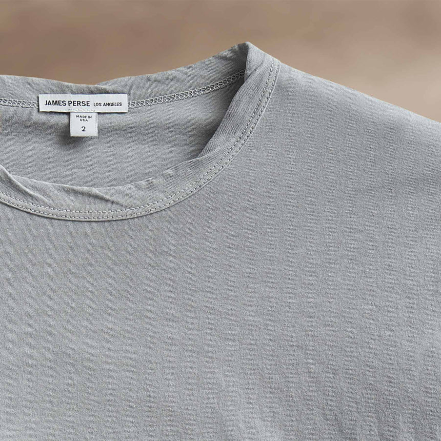 Clear Jersey Crew in Grey Sky Pigment | James Perse Los Angeles