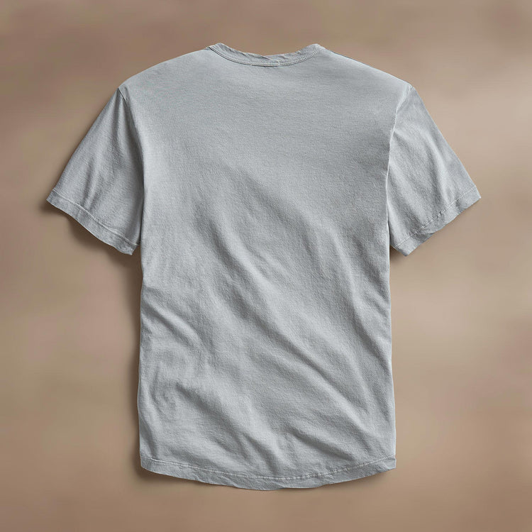 Clear Jersey Crew in Grey Sky Pigment | James Perse Los Angeles