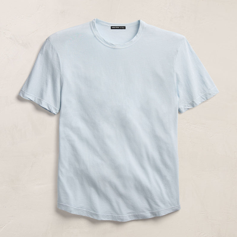 Clear Jersey Crew in Memory Pigment | James Perse Los Angeles