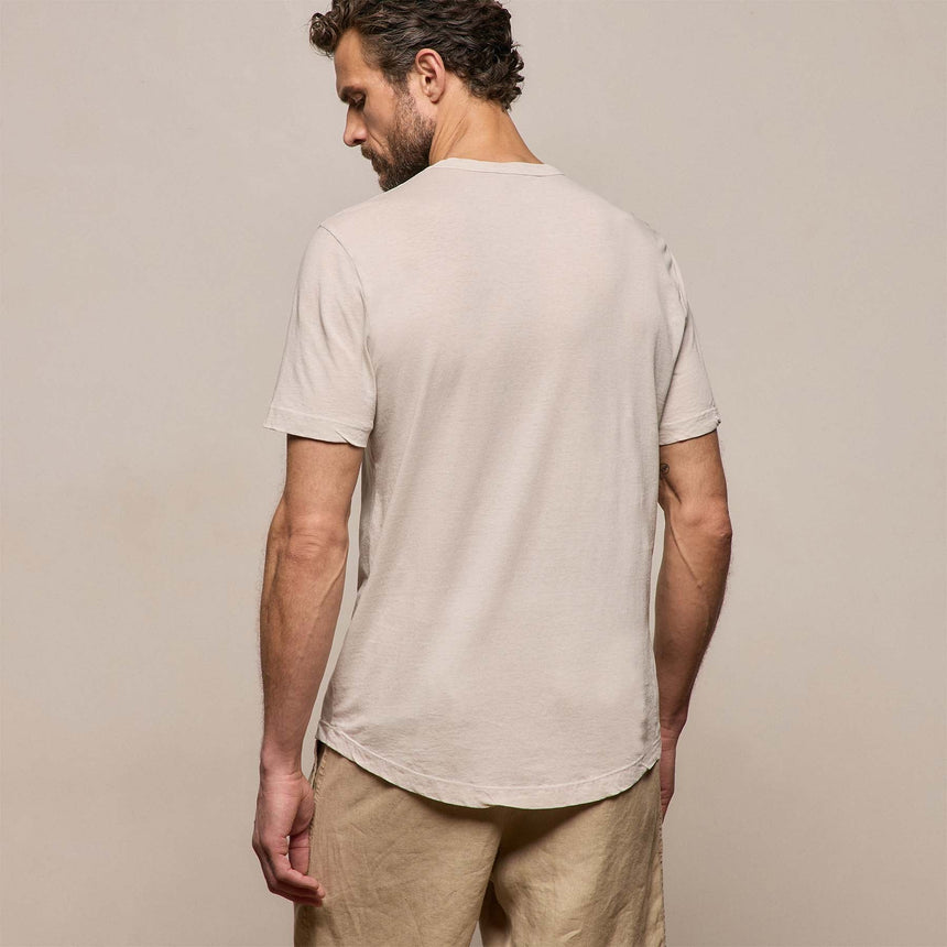 Clear Jersey Crew in Pearl Pigment | James Perse Los Angeles