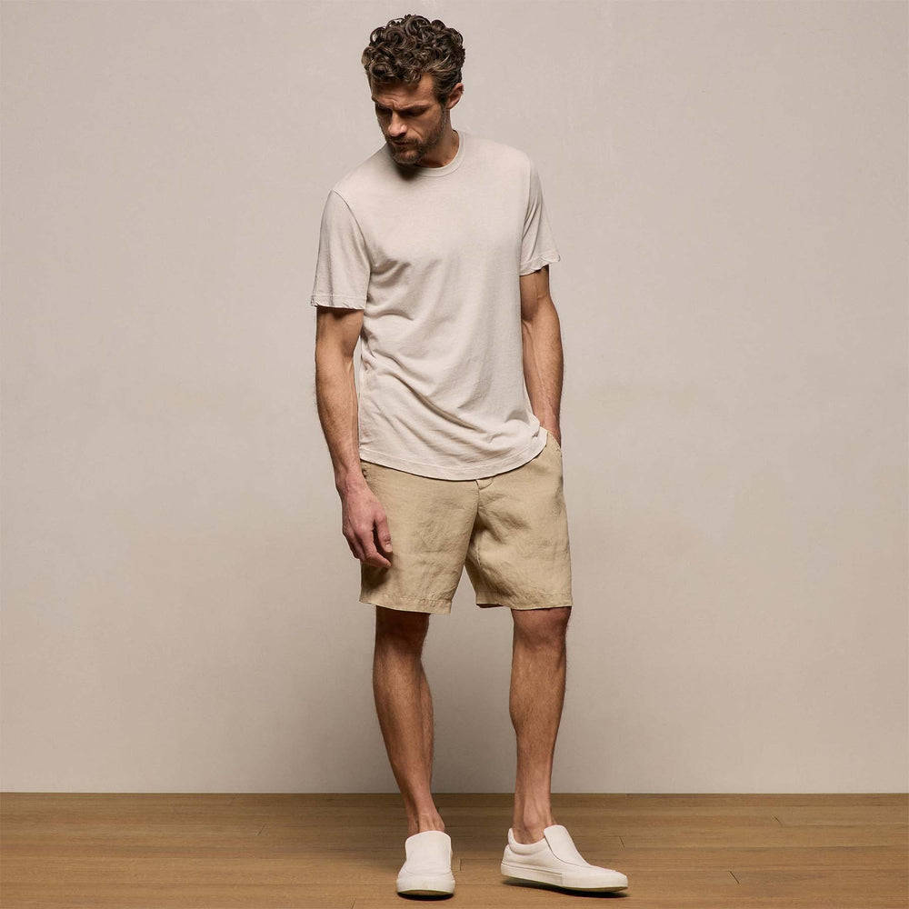 Clear Jersey Crew in Pearl Pigment | James Perse Los Angeles