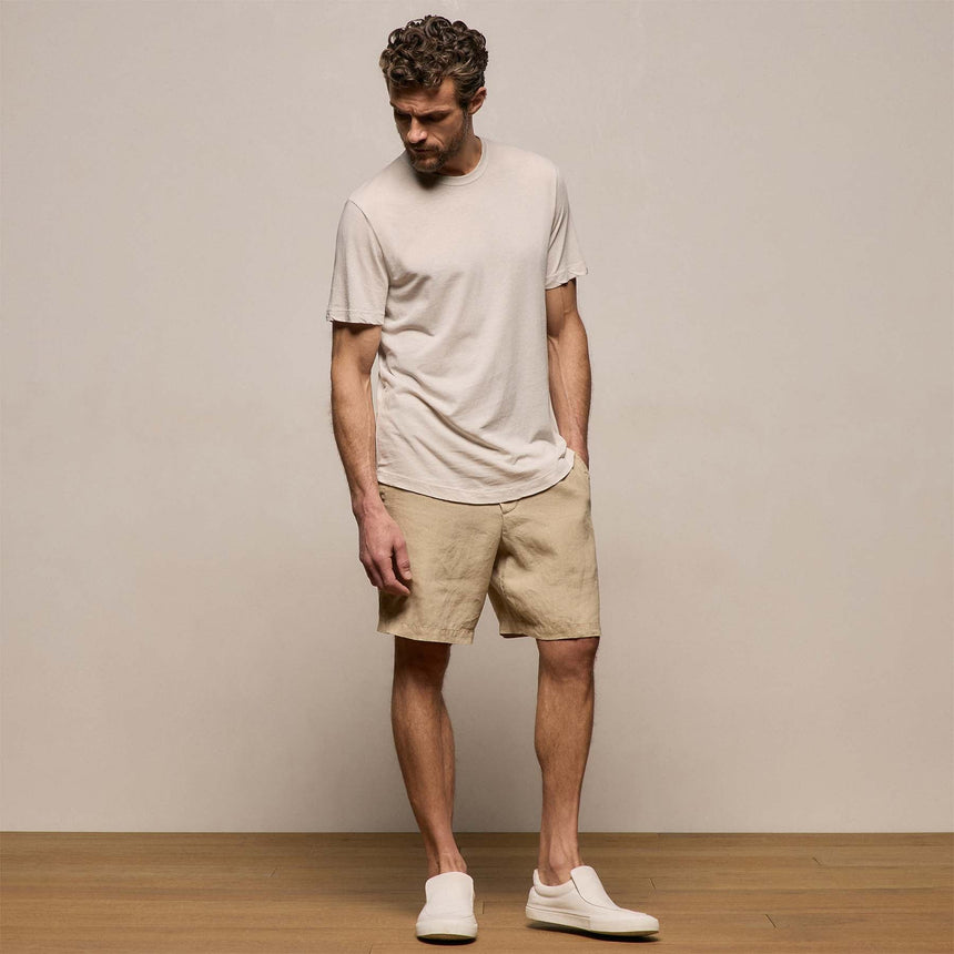 Clear Jersey Crew in Pearl Pigment | James Perse Los Angeles