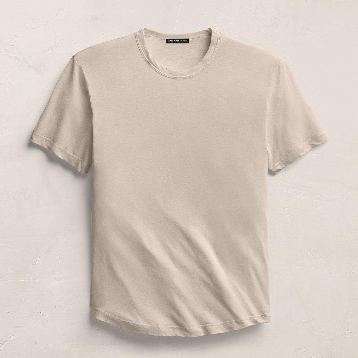 Clear Jersey Crew in Pearl Pigment | James Perse Los Angeles
