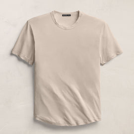 Clear Jersey Crew in Pearl Pigment | James Perse Los Angeles