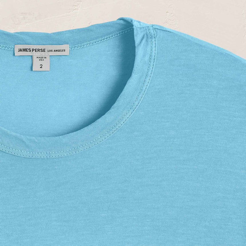 Clear Jersey Crew in Skipper Pigment | James Perse Los Angeles