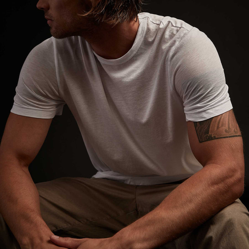 Clear Jersey Crew - White