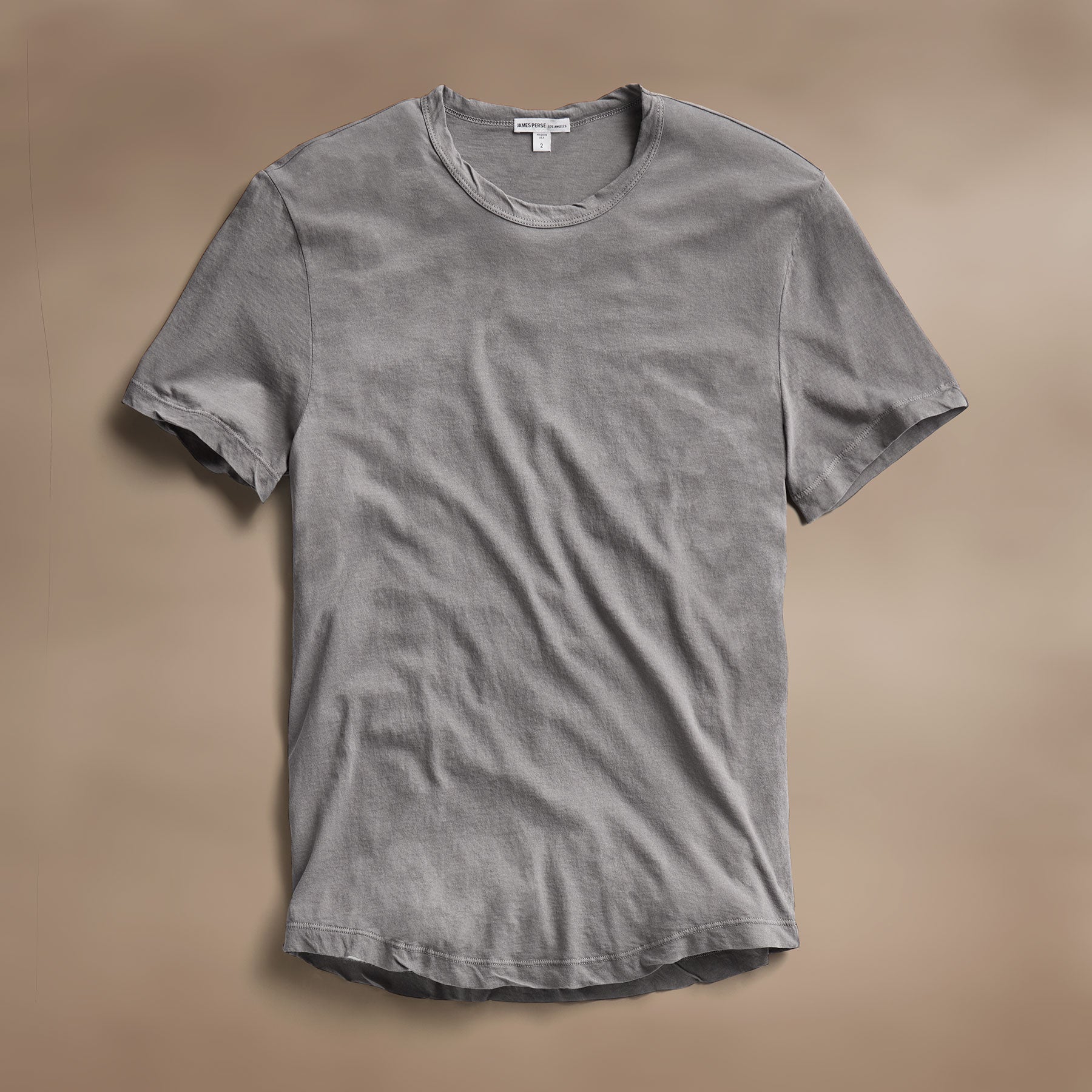 Clear Jersey Crew in Wolf Pigment | James Perse Los Angeles