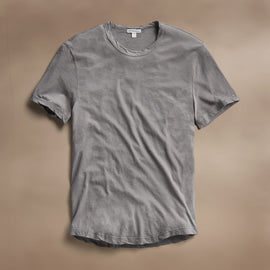 Clear Jersey Crew in Wolf Pigment | James Perse Los Angeles