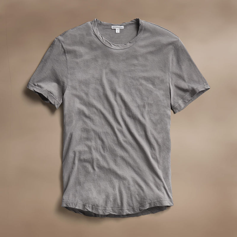 Clear Jersey Crew in Wolf Pigment | James Perse Los Angeles