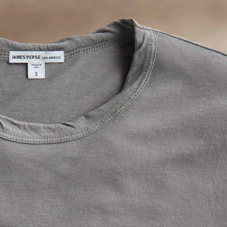 Clear Jersey Crew in Wolf Pigment | James Perse Los Angeles