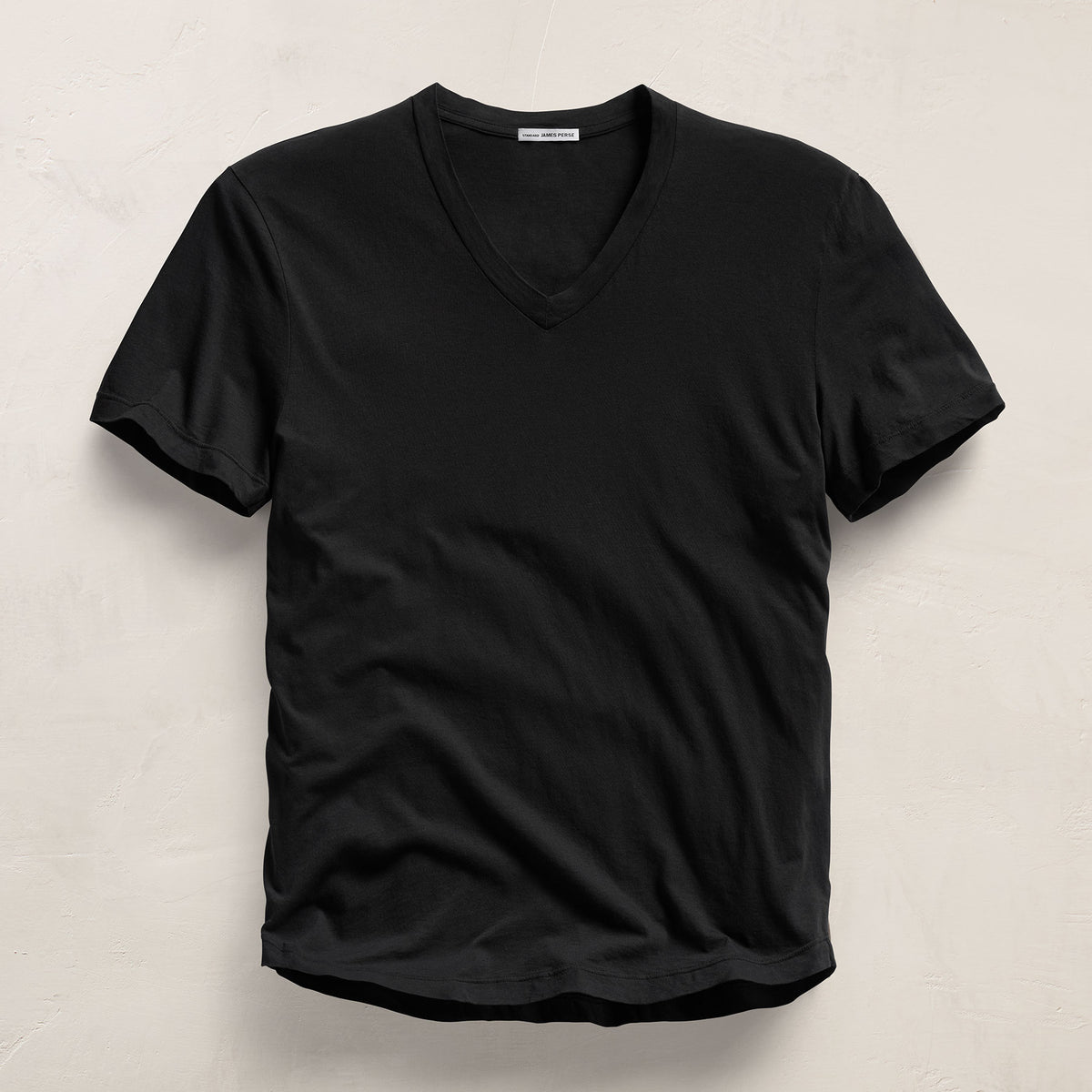 Clear Jersey V Neck - Black