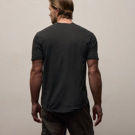 Clear Jersey V Neck in Carbon Pigment | James Perse Los Angeles