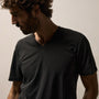 Clear Jersey V Neck in Carbon Pigment | James Perse Los Angeles
