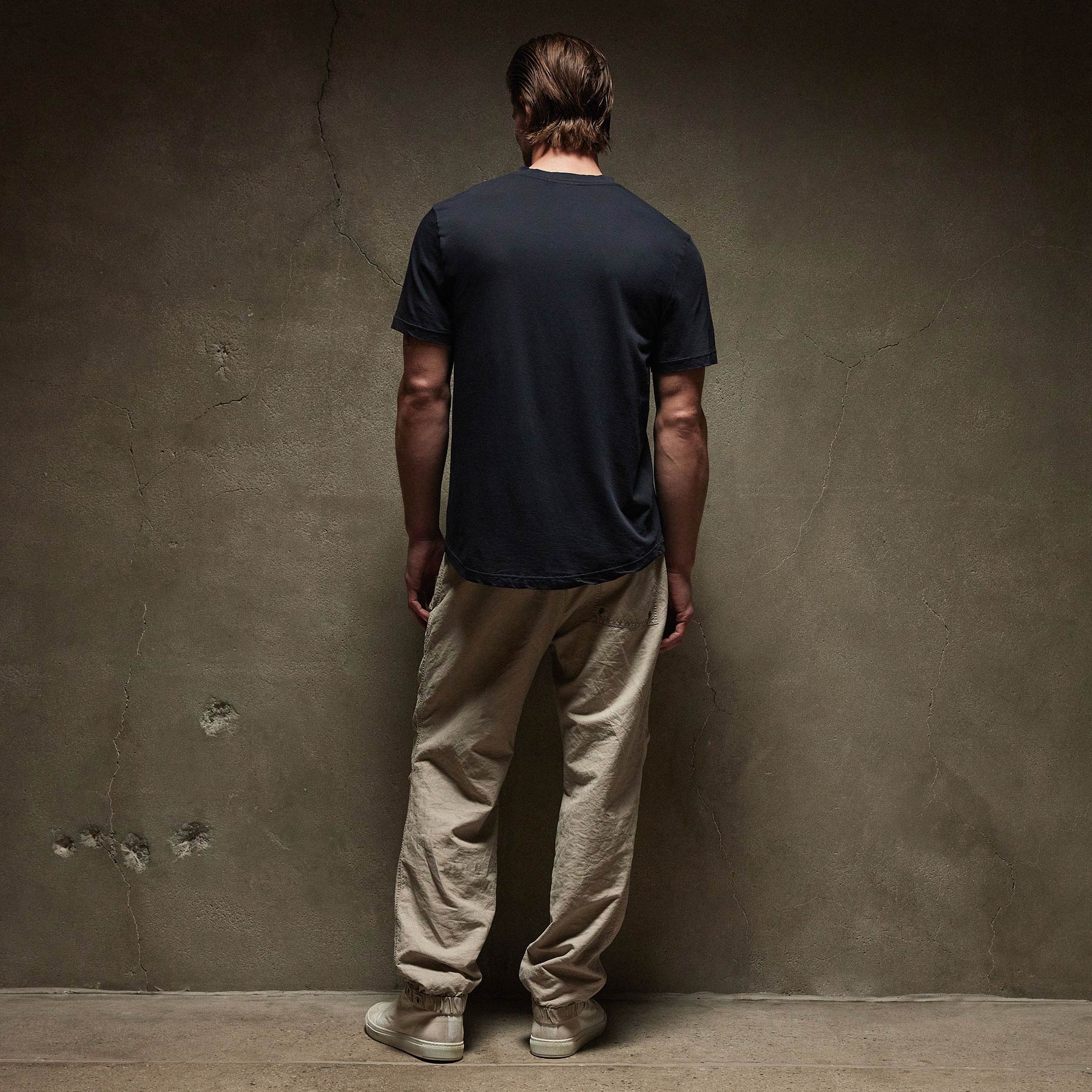 Clear Jersey V Neck in Deep | James Perse Los Angeles