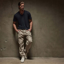 Clear Jersey V Neck in Deep | James Perse Los Angeles