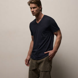 Clear Jersey V Neck in Deep | James Perse Los Angeles