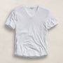 Clear Jersey V Neck in White | James Perse Los Angeles