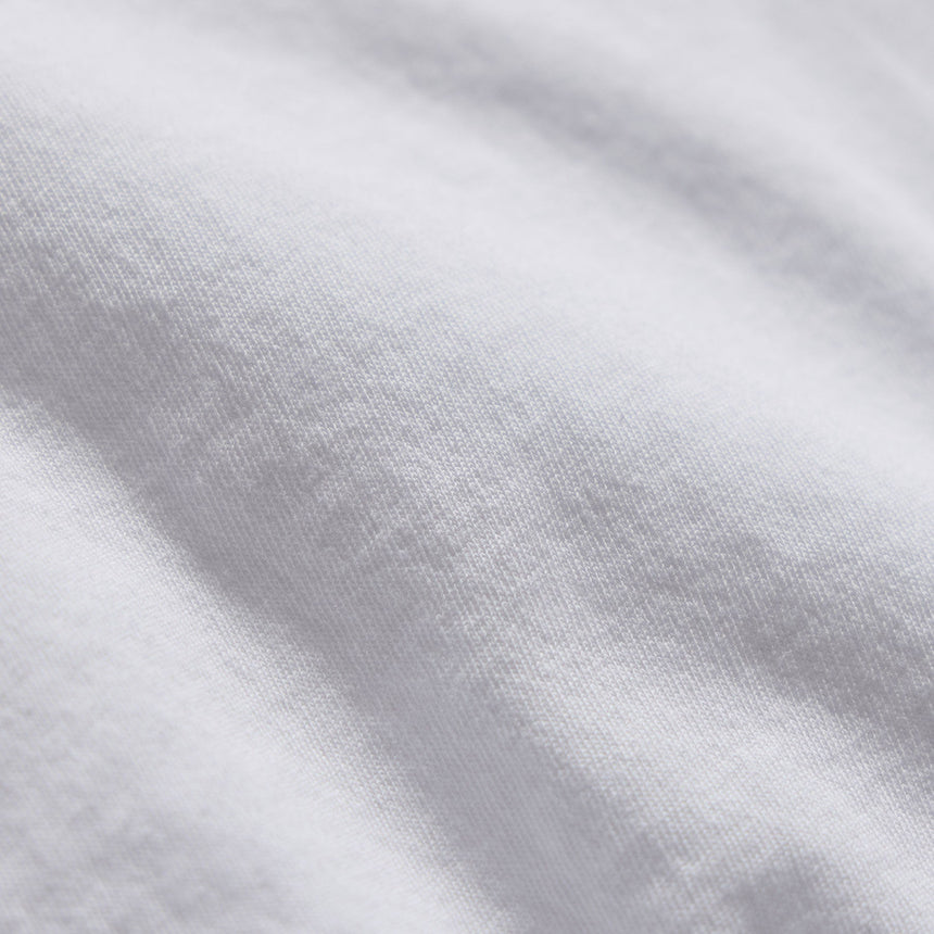 Clear Jersey V Neck in White | James Perse Los Angeles FLAT