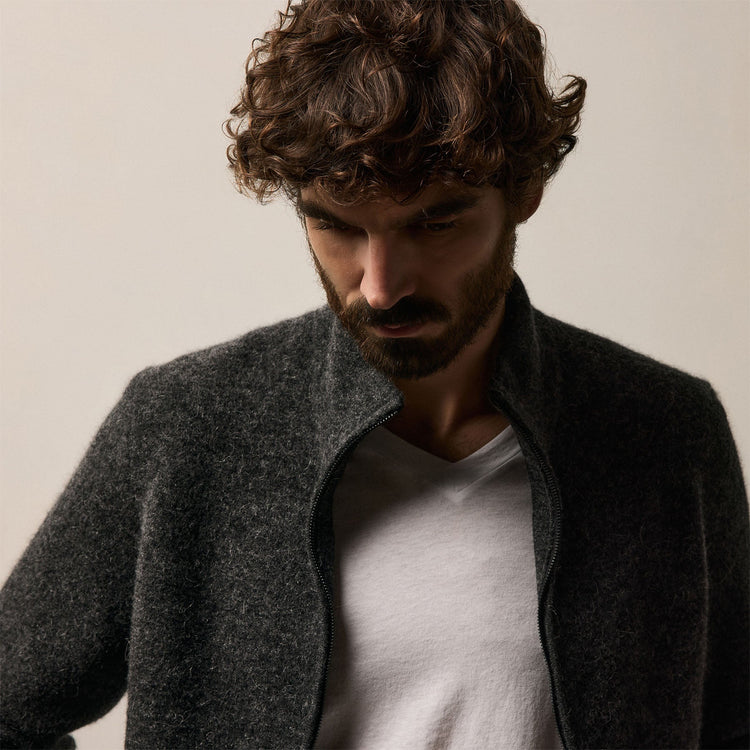 Clear Jersey V Neck in White | James Perse Los Angeles