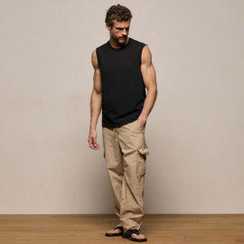 LA Muscle Tank in Black | James Perse Los Angeles