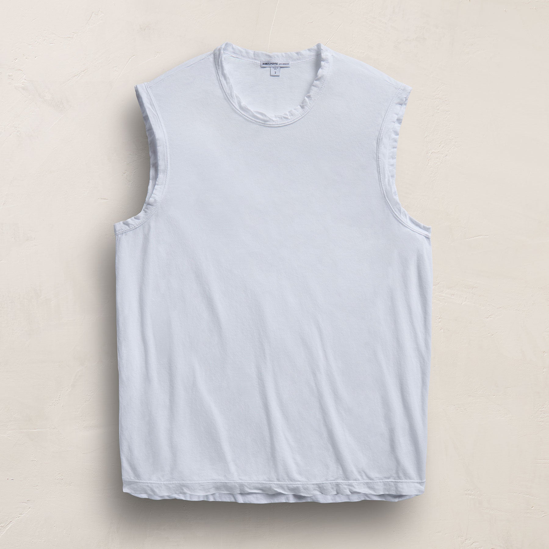 LA Muscle Tank in White | James Perse Los Angeles
