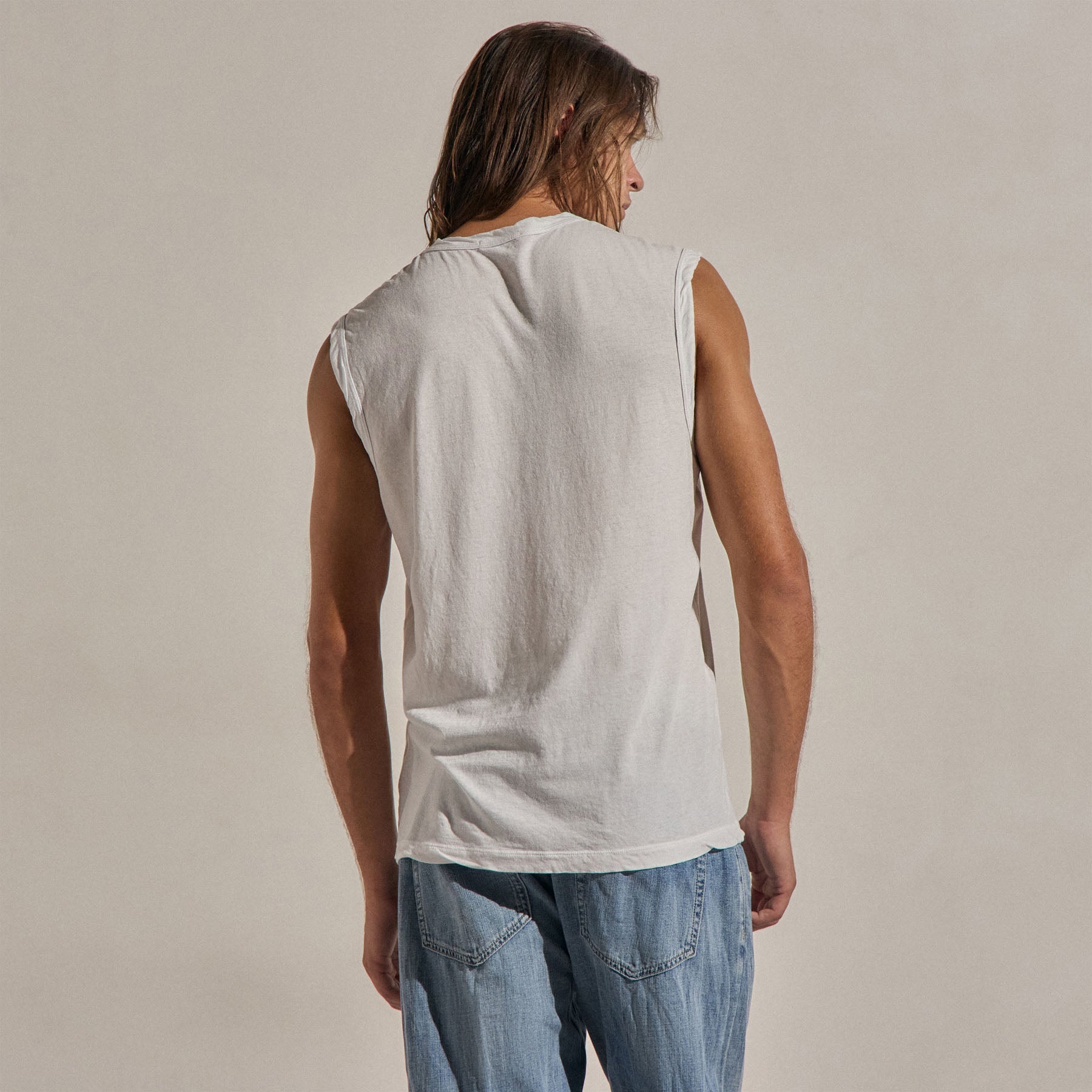 LA Muscle Tank in White | James Perse Los Angeles