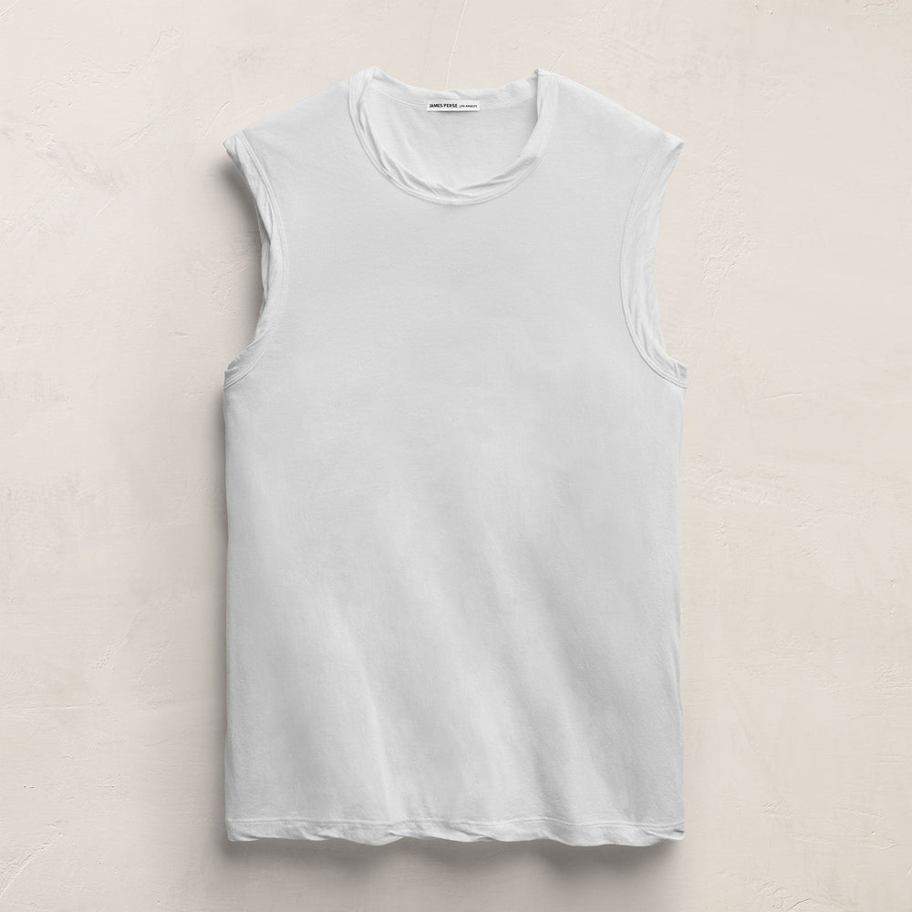 LA Muscle Tank in White | James Perse Los Angeles