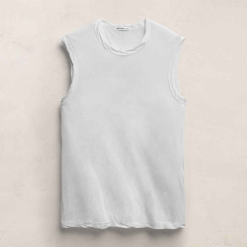 LA Muscle Tank in White | James Perse Los Angeles