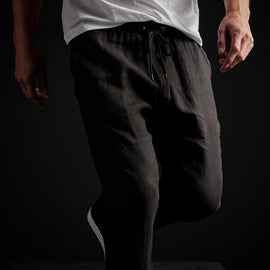 Lightweight Linen Pant in Black | James Perse Los Angeles
