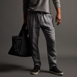 Lightweight Linen Pant in Breeze Pigment | James Perse Los Angeles
