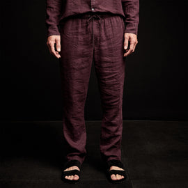 Lightweight Linen Pant in Eggplant | James Perse Los Angeles