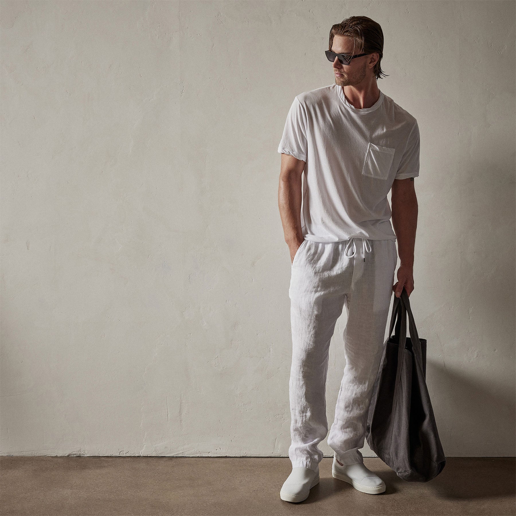 Polo white linen pants Clearance