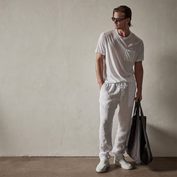 Lightweight Linen Pant - White