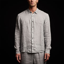 Classic Linen Shirt in Breeze Pigment | James Perse Los Angeles