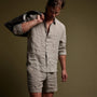 Classic Linen Shirt in Silt Pigment | James Perse Los Angeles